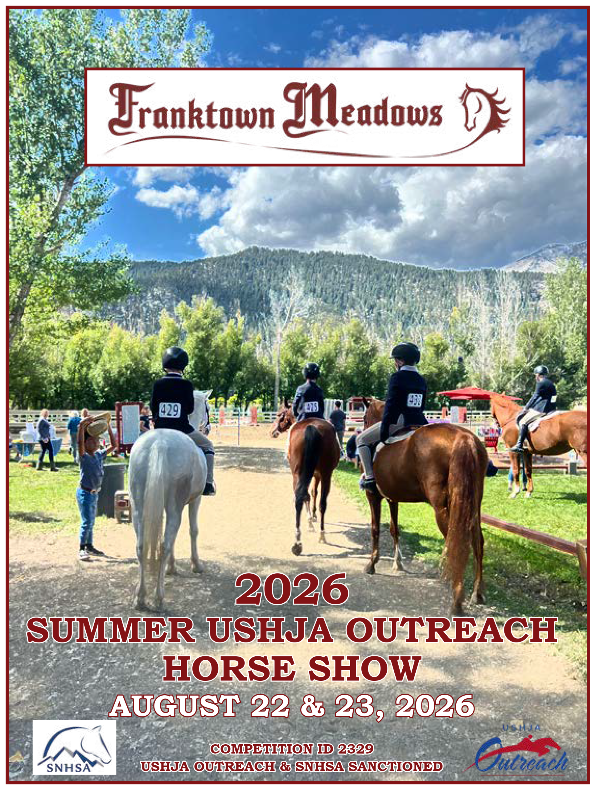 Franktown Meadows Summer show flyer